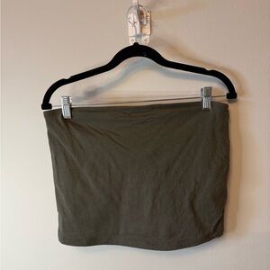 Women’s Olive Green Stretch Tube Top